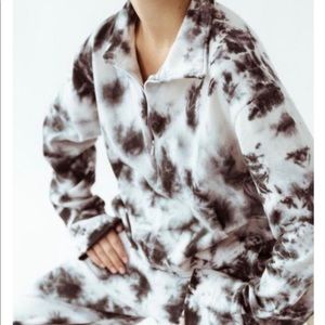 JOAH BROWN Aspen Half Zip Crop Sweatshirt